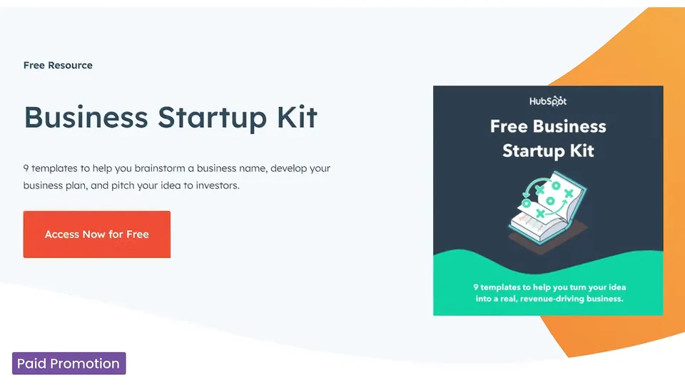 Simon Høiberg for HubSpot, a still from the sponsored video on startup templates